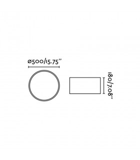 3 Light Large Flush Ceiling Light White, E27 - 2