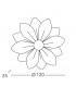 Fiore Wall Lamp 6 Light Gold Leaf-5