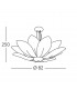 Fiore Pendant Ceiling Light 7 Light Gold Leaf-5