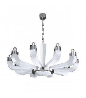 Riviera Multi Arm Pendant Ceiling Light 10 Light White-1