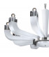 Riviera Multi Arm Pendant Ceiling Light 10 Light White-3