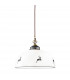 Nonna Glass Dome Pendant Ceiling Light Antique Brass