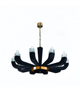 Riviera Multi Arm Pendant Ceiling Light 10 Light White-1