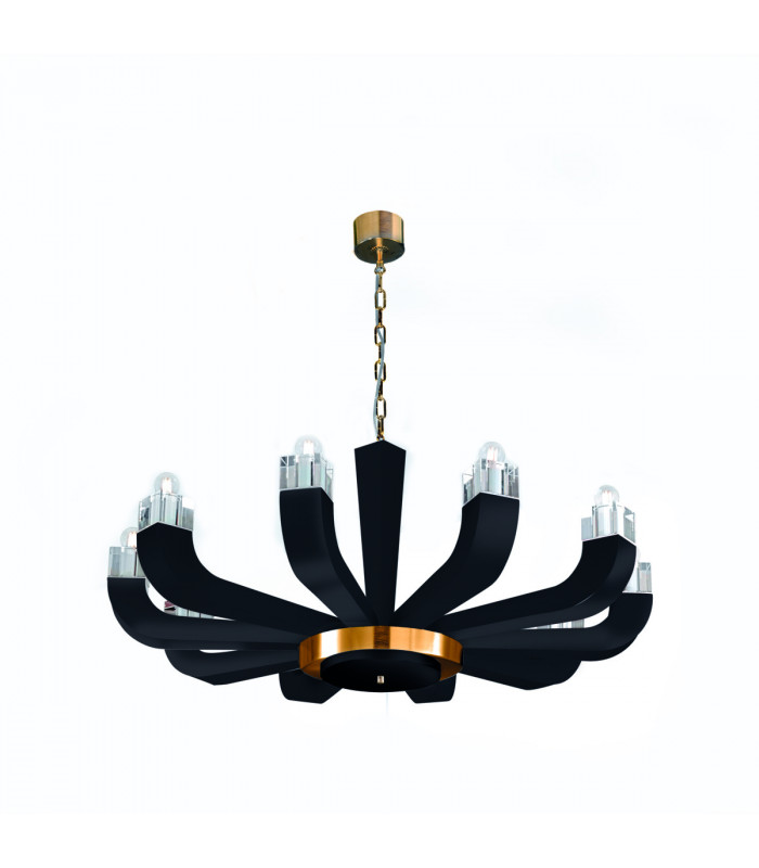 Riviera Multi Arm Pendant Ceiling Light 10 Light White-1