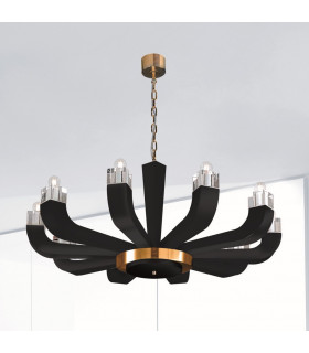 Riviera Multi Arm Pendant Ceiling Light 10 Light White-2