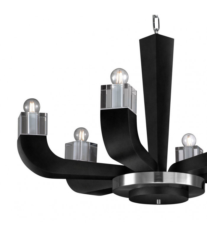 Riviera Multi Arm Pendant Ceiling Light 6 Light-3