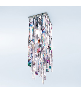 Prisma Crystal Ceiling Light Chrome-2