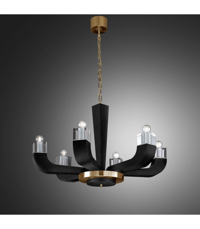 Riviera Multi Arm Pendant Ceiling Light 6 Light-2