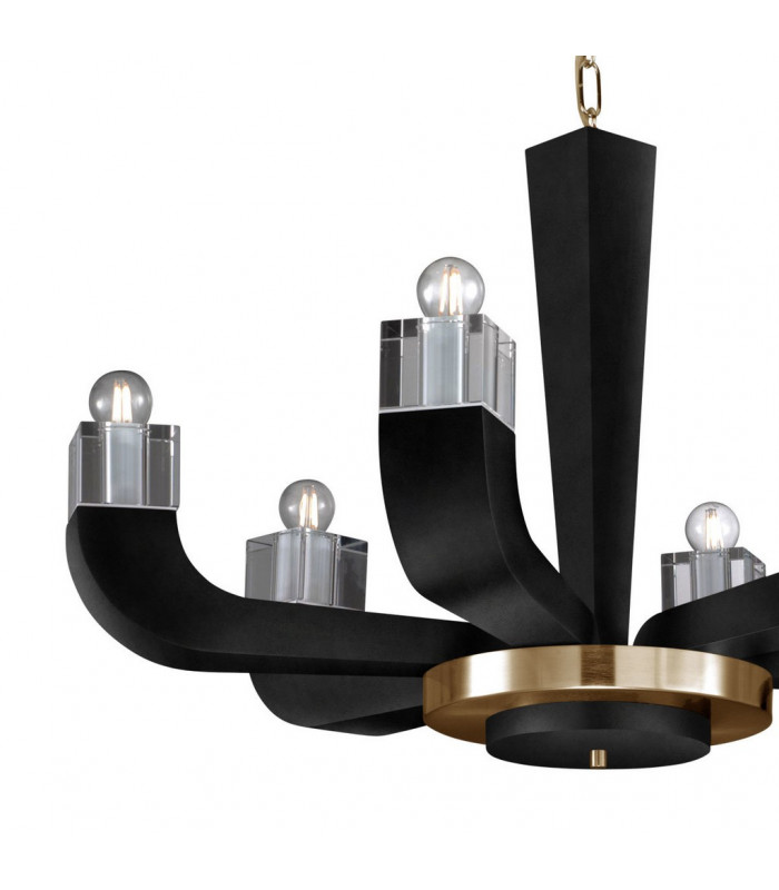 Riviera Multi Arm Pendant Ceiling Light 6 Light-3