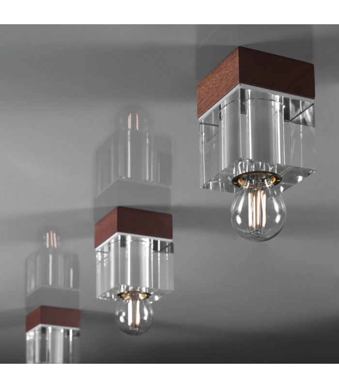 Riviera Semi Flush Light Mahagoni-2