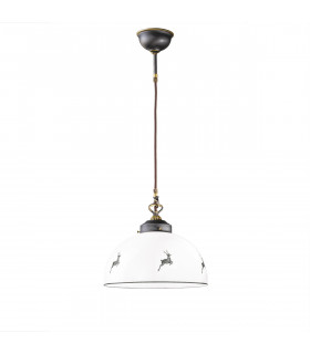 Nonna Dome Pendant Ceiling Light Antique Brass-1