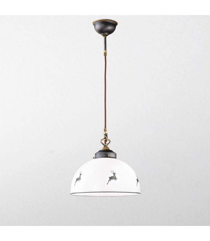 Nonna Dome Pendant Ceiling Light Antique Brass-2