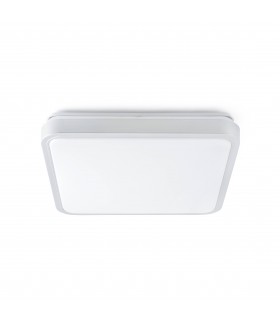 LED Medium Flush Ceiling Light White, Grey - 1