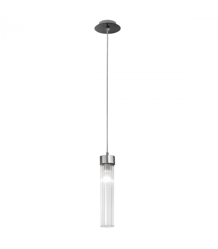 Raggio Slim Pendant Ceiling Light Brunito Brushed-1
