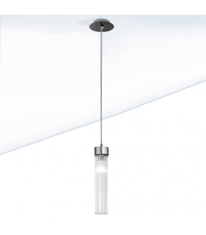 Raggio Slim Pendant Ceiling Light Brunito Brushed-2