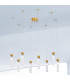 Raggio Glass Cluster Pendant Ceiling Light 8 Light Gold Leaf-2