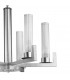 Raggio Multi Arm Pendant Ceiling Light 6 Light Silver Leaf-3