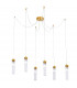 Raggio Cluster Pendant Ceiling Light 6 Light Gold Leaf-1