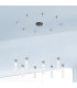 Raggio Cluster Pendant Ceiling Light 8 Light Brunito Brushed-2