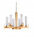 Raggio Glass Multi Arm Pendant Ceiling Light 6 Light Gold Leaf-1