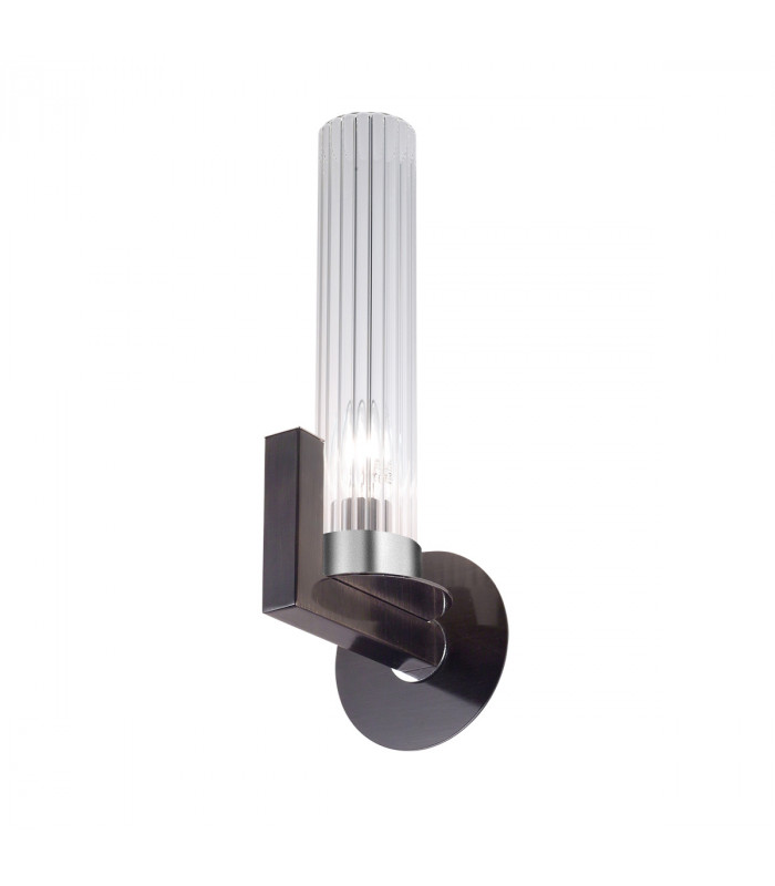Raggio Glass Wall Lamp Brunito Brushed-1