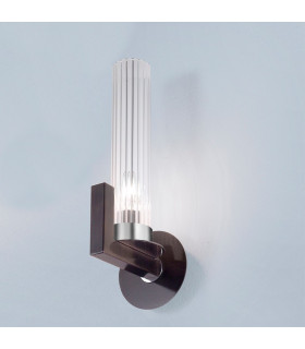 Raggio Glass Wall Lamp Brunito Brushed-2