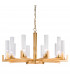 Raggio Glass Multi Arm Pendant Ceiling Light 10 Light Gold Leaf-1