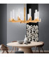 Raggio Glass Multi Arm Pendant Ceiling Light 10 Light Gold Leaf-4