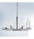 Raggio Glass Multi Arm Pendant Ceiling Light 10 Light Silver Leaf-2