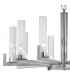 Raggio Glass Multi Arm Pendant Ceiling Light 10 Light Silver Leaf-3