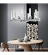 Raggio Glass Multi Arm Pendant Ceiling Light 10 Light Silver Leaf-4