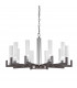 Raggio Multi Arm Pendant Ceiling Light 10 Light Brunito Brushed-1