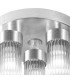 Giro Glass Glass Shade Cluster Ceiling Light 3 Light Silver Leaf-3
