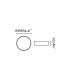 LED Round Bathroom Flush Ceiling Light White IP44 - 2