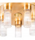 Giro Glass Glass Shade Cluster Ceiling Light 5 Light Gold Leaf-3