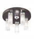 Giro Glass Shade Cluster Ceiling Light 5 Light Brunito Brushed-1