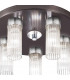 Giro Glass Shade Cluster Ceiling Light 5 Light Brunito Brushed-3