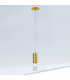 Giro Glass Slim Pendant Ceiling Light Gold Leaf-2
