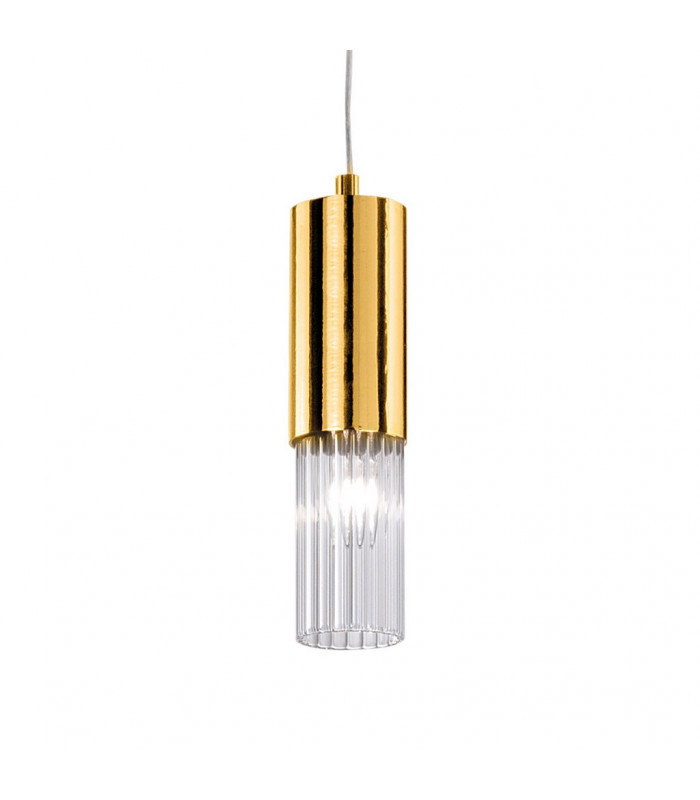 Giro Glass Slim Pendant Ceiling Light Gold Leaf-3