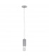 Giro Glass Slim Pendant Ceiling Light Silver Leaf-1