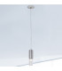 Giro Glass Slim Pendant Ceiling Light Silver Leaf-2