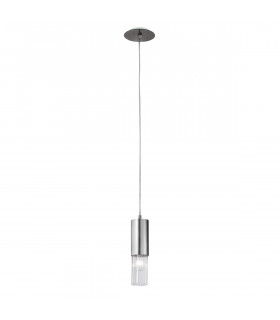 Giro Glass Slim Pendant Ceiling Light Brunito Brushed-1