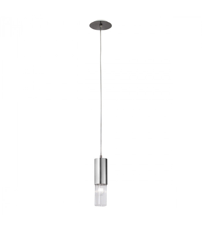 Giro Glass Slim Pendant Ceiling Light Brunito Brushed-1