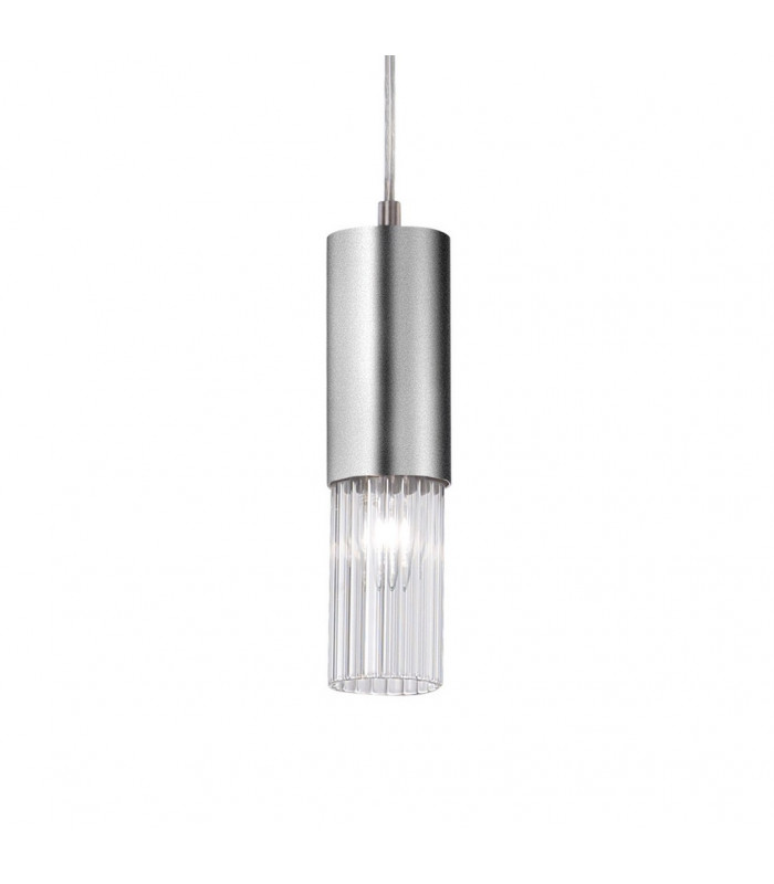 Giro Glass Slim Pendant Ceiling Light Brunito Brushed-3