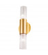 Giro Glass Up & Down Wall Lamp 2 Light Gold Leaf-1