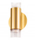 Giro Glass Up & Down Wall Lamp 2 Light Gold Leaf-3