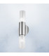 Giro Glass Up & Down Wall Lamp 2 Light Silver Leaf-2