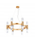 Giro Glass Up & Down Wall Lamp 12 Light Gold Leaf-1