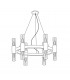 Giro Glass Up & Down Wall Lamp 12 Light Gold Leaf-4