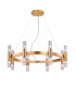 Giro Glass Up & Down Wall Lamp 16 Light Gold Leaf-1